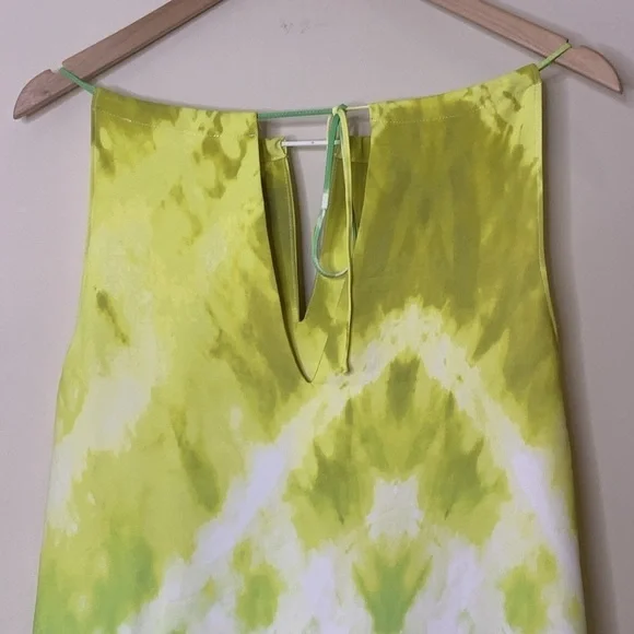 Amanda Uprichard | Julie Rainbow Tie Dye Pocket Sleeveless Halter Maxi Dress S - Picture 14 of 17